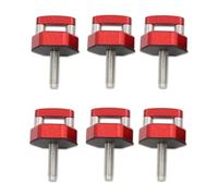 Quick Removal Thumb Screws 6 PCS Car Hardtop Bolts Aluminum Alloy Fasteners with D Ring