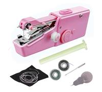 Quick Repair DIY Clothes Needlework Sewing Hand Machine Mini Electric Portable Simple And Quick Sewing(Pink A)