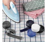 Quick Repair Tape for Pants Edge 200cm Length Patch for Trouser Mouth Fix and Hem Adjustment with Rubber Strip (Black)