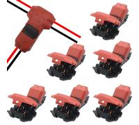 Quick Splice Wire Connectors, CTRICALVER Wire Connectors 2 Pin Low Voltage Electrical T Tap Solderless, Without Stripping Suitable for 0.35-0.5 mm²( 20-22AWG) Electrical Wire Connection(6pcs)