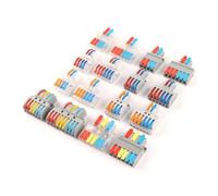 Quick Splitter 2 In 4/6 Out 3 in 6/9 out Wire Connector Wiring Cable Connector Push-in Conductor Terminal Block IDGTTLDF(NC-624T,50PCS)