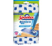 Quick Spray Duo Flat Spray Mop Head Refill | Microfibre Mop Head Pad | Cleans Laminate, Wood & Tile Flooring | No-Touch Reversible Mop Head