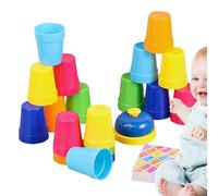 Quick Stack Cups Set - Stacking Toys Nesting Cups, Resistant Aerodynamic Polymer, Precision Balanced Base, Airflow Ventilation Holes with Sports Stacking Speed Training | for Party