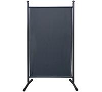 QUICK STAR Paravent 180 x 78 cm Fabric Room Devider Garden Partition Wall Balcony Privacy Screen Grey