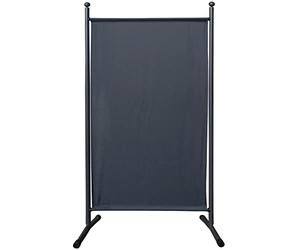 QUICK STAR Paravent 180 x 78 cm Fabric Room Devider Garden Partition Wall Balcony Privacy Screen Grey