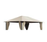 QUICK STAR Replacement roof for garden pavilion 3x4m Beige antique pavilion roof replacement cover