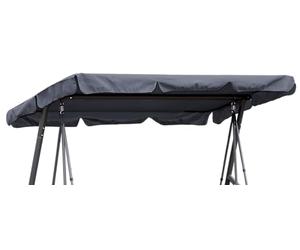 QUICK STAR Replacement Roof Universal Swing Hammock 3 Seater Grey Replacement Cover Sun Canopy Swing Roof 145x210cm