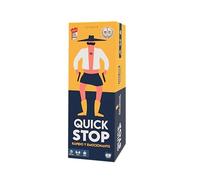 Quick Stop: Dynamic Board Game for Family and Friends - Toy Grand Prix 2024-Creativity and Speed - Entertainment Version of Stop Game