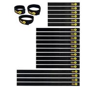 Quick-Straps by Wrap-It Storage - Assorted 20-Pack Black - Hook and Loop Hose and Cable Organizers