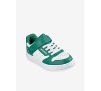 Skechers Boy's Quick Street Sneaker, Green/White, 3 Little Kid