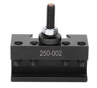 Quick Swap Tool Post for Lathe | High Carbon Steel CNC Tool Holder | Replacement for Square Turrets | Long - Wearing & Sturdy Design for Turning/Facing/Cutting (250-002)