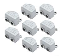 Quick Terminal Block 60A High Power Cable Splice Brass Conductor 1-6mm² Wire Splitter 400V Grey Electrical Connector 24x18mm