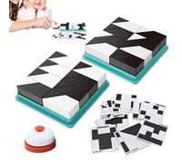 Quick Thinking Puzzle Blocks | Educational Toys Activity with Storage Tray | Logic Blocks | for Preschool Classroom Kindergarten Easter Stocking Stuffers Girls Kids Boy