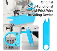 Quick Threading Device for Sewing Machine, Multifunctional Sewing Machine Threading Tool - Easy Needle Inserter Aid for Everyday Clothing Repairs, Automatic Quilting Supplies Aid Set (2pcs) (2pcs)