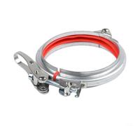 Quick Tightening Hose Clamps: Heavy Duty Galvanized Steel Pipe Band with Rubber Liner, Rust-Proof Screwdriver Fastener for Plumbing For HVAC Automotive(125)