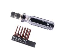 Quick to Change Double Head Screwdriver Bit 6.35mm Hexagonal Holder Handle Selves Locking Design Handle