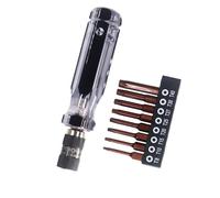 Quick to Change Double Head Screwdriver Bit 6.35mm Hexagonal Holder Handle Selves Locking Design Handle