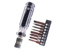 Quick to Change Double Head Screwdriver Bit 6.35mm Hexagonal Holder Handle Selves Locking Design Handle