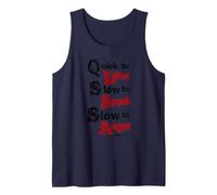 Quick to Listen, Slow to Speak, Slow to Anger James 1:19 Tank Top