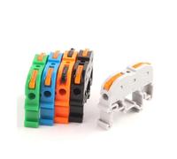 Quick Wire Connector 211 Din Rail Type Press Terminal Instead Of UK2.5B Compact Splicing Conductor Cable Terminal Block SPL IDGTTLDF(211O,10PCS)