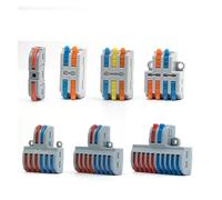 Quick Wire Connector Cable Led Strip Connectors Spring Compact Wiring Conductor Terminal Block Connection IDGTTLDF(D3-3M 10PCS)
