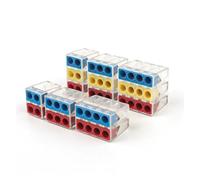 Quick Wire Connectors Compact Wiring Cable Conector For Home Junction Box Conductors Push-in Terminal Block 28-12 IDGTTLDF(2104,10PCS)