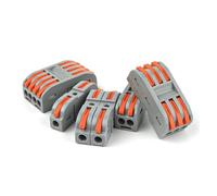 Quick Wire Connectors push-in Spring splicing Butt Wiring Connection Electrical Compact Cable Connector Junction box 2/3/4/5Pin IDGTTLDF(NC-222M)