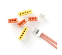 Quick wire splicing Connector 2/3/5 pin 20-14 Compact Push-in Conductor Wiring Connector Terminal Block 0.5-2.5mm2 IDGTTLDF(NC-205,10PCS)