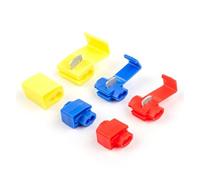Quick Wiring Connector T-Type Stripping Type Branch Splice Terminal Junction box For connections Wire connector IDGTTLDF(LT-T1 Blue,25PCS)
