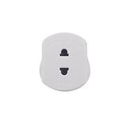 Quick4You EU 2 Pin To UK 3 Pin 1A Fused Adaptor Plug For Shaver/Toothbrush (White)