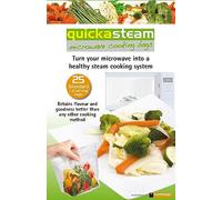 quickasteam Microwave Cooking Bags Standard Size 25 Pack