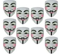 Quickdraw 10 x Anonymous Hacker Face Masks Guy Fawkes Hidden Identity Costume