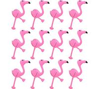 Quickdraw 12 x Inflatable Flamingo Large Pink 64cm Blow up Safari Jungle Party Decorations Pool Toy Novelty Prop Flamingos Accessory