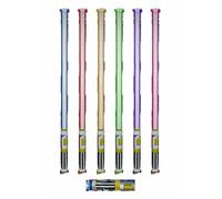 QuickDraw 12 x Inflatable Lightsaber 70cm Age 3+ Self Inflating Light Sabre Sticks Party Balloon Sword Toy for Kids
