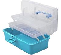 Quickdraw 2 Tray Cantilever Arts & Crafts Storage Box with Compartments (Large 668)