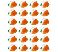 Quickdraw 24 x Ireland Flag Colours Plastic St Patrick's Day Bowler Hats Adults Costume Accessory Fancy Dress Party Irish Celebration