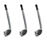 Quickdraw 3 x Inflatable Golf Club 92cm Pub Golf Fancy Dress Costume Party Prop Accessory Blow up Driver Golf Club