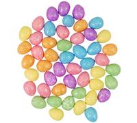 Quickdraw 50 Mini Colourful Glitter Foam Easter Eggs Decorating Bonnets Craft Egg Hunt