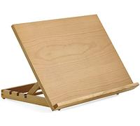 Quickdraw A3 Art & Craft Workstation Wooden Desktop Drawing Board Artist Adjustable Table Easel,brown