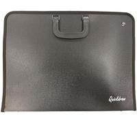 Quickdraw A4 Portfolio Case Artist Vinyl Storage Carry Art Work Protection Folder with Shoulder Strap