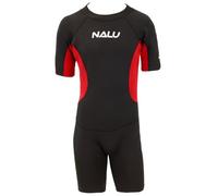 QuickDraw Adults Shortie Wetsuit NALU 3mm Neoprene Stretchy Swimming Surfing Diving Skin Shorty Wet Suit for Men & Women (Red, 42"" Chest)