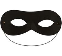 Quickdraw Black Domino Eye Mask Bandit Superhero Costume Cosplay Accessory for Adults with Elastic Strap