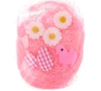 Quickdraw Easter Bonnet Decorating Kit 7 Piece Set Includes Flowers Eggs Chick & Grass Parade Decoration DIY Craft Pack (Pink)