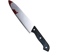 Quickdraw Halloween Bloody Knife Costume Prop Fancy Dress Accessory Blooded Knife Slasher Plastic Weapon