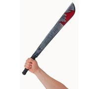 Quickdraw Halloween Bloody Machete Knife Prop - 74cm Giant Fake Plastic Zombie Jason Knife for Fancy Dress Costumes - Horror Movie Villain Accessory & Scary Party Decoration