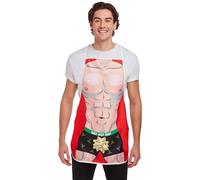 Quickdraw His & Hers Naughty Christmas Apron Adults Novelty Funny Couples Chef Gift for Men & Women (Man)