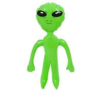 Quickdraw Inflatable Alien 64cm Large Green Sci-Fi Space UFO Martian Blow Up Aliens Party Decoration Accessory Prop