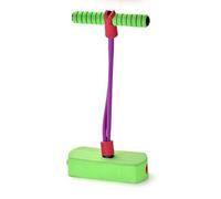 Quickdraw Kids Foam Pogo Jumper Stick Lightweight Pogo Sticks Elastic Bounce Balance Toy For Children Indoors & Outdoors (Green)