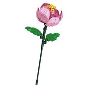 Quickdraw Orchid Flower Building Blocks Set - Make Your Own Bouquet Faux Plant Bricks Toy Kits - for Kids 6+ and Adults