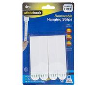 Quickdraw Strong Hanging Strips 10kg Load Capacity for Hanging Mounting Picture Photo Canvas Frames - Removable & Damage Free (1 Pack - 4 Strips)